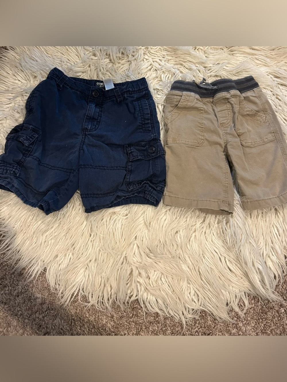 Boys Shorts Set- 5T/5 -OshKosh B'gosh Navy Shorts & Sonoma Khaki Cargo Shorts